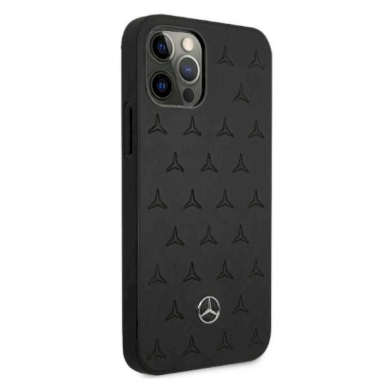 Originalus dėklas Mercedes MEHCP12LPSQBK iPhone 12 Pro Max 6,7" Juodas hardcase Leather Stars Pattern 3 Originalus dėklas Mercedes MEHCP12LPSQBK iPhone 12 Pro Max 6,7" Juodas hardcase Leather Stars Pattern 3