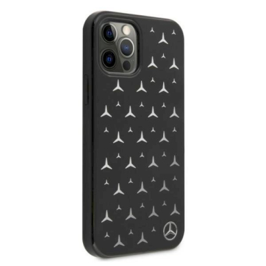 Originalus dėklas Mercedes MEHCP12MESPBK iPhone 12/12 Pro 6,1"  Juodas hardcase Silver Stars Pattern 3 Originalus dėklas Mercedes MEHCP12MESPBK iPhone 12/12 Pro 6,1"  Juodas hardcase Silver Stars Pattern 3