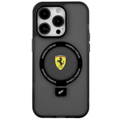Originalus Ferrari dėklas Ring Stand 2023 Collection MagSafe Case for iPhone 15 Plus / 14 Plus - Juodas Originalus Ferrari dėklas Ring Stand 2023 Collection MagSafe Case for iPhone 15 Plus / 14 Plus - Juodas