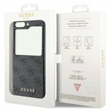 Originalus Guess dėklas 4G Charms Collection case for Samsung Galaxy Z Flip 5 - Pilkas 7 Originalus Guess dėklas 4G Charms Collection case for Samsung Galaxy Z Flip 5 - Pilkas 7