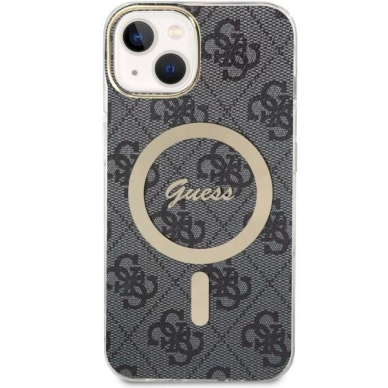 Originalus Guess dėklas 4G MagSafe case for iPhone 14 - Juodas Originalus Guess dėklas 4G MagSafe case for iPhone 14 - Juodas