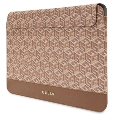 Originalus Guess dėklas GCube Stripes case for a 14&quot; laptop - Rudas 1