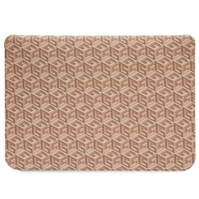 Originalus Guess dėklas GCube Stripes case for a 14&quot; laptop - Rudas 2