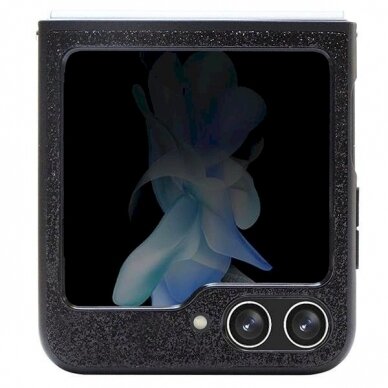 Originalus Guess dėklas Glitter Script case for Samsung Galaxy Z Flip 5 - Juodas 2 Originalus Guess dėklas Glitter Script case for Samsung Galaxy Z Flip 5 - Juodas 2