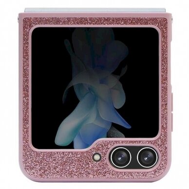 Originalus Guess dėklas Glitter Script case for Samsung Galaxy Z Flip 5 - Rožinis 2 Originalus Guess dėklas Glitter Script case for Samsung Galaxy Z Flip 5 - Rožinis 2