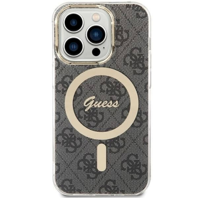 Originalus Guess dėklas IML 4G MagSafe case for iPhone 15 Pro - Juodas 1 Originalus Guess dėklas IML 4G MagSafe case for iPhone 15 Pro - Juodas 1