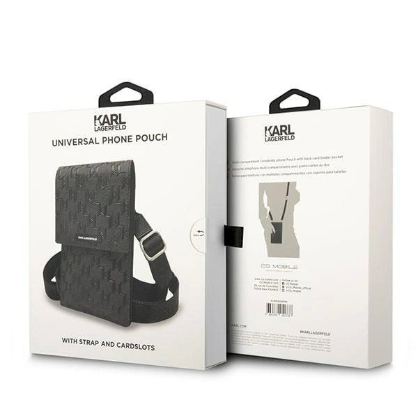 Orginalus dėklas Karl Lagerfeld Handbag KLWBSAMSMK Juodas Monogram Plate 4 Orginalus dėklas Karl Lagerfeld Handbag KLWBSAMSMK Juodas Monogram Plate 4