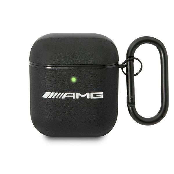 Originalus AMG dėklas AMA2SLWK AirPods cover Juodas Leather Originalus AMG dėklas AMA2SLWK AirPods cover Juodas Leather