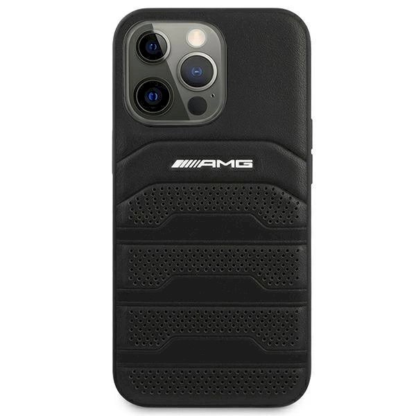Originalus AMG dėklas AMHCP14LGSEBK iPhone 14 Pro 6.1 Juodas hardcase Leather Debossed Lines 2 Originalus AMG dėklas AMHCP14LGSEBK iPhone 14 Pro 6.1 Juodas hardcase Leather Debossed Lines 2
