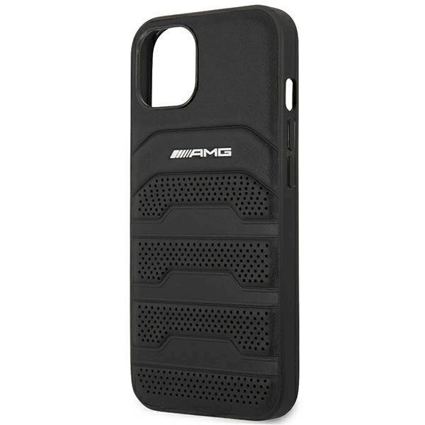 Originalus AMG dėklas AMHCP14MGSEBK iPhone 14 Plus 6,7 Juodas hardcase Leather Debossed Lines 5 Originalus AMG dėklas AMHCP14MGSEBK iPhone 14 Plus 6,7 Juodas hardcase Leather Debossed Lines 5