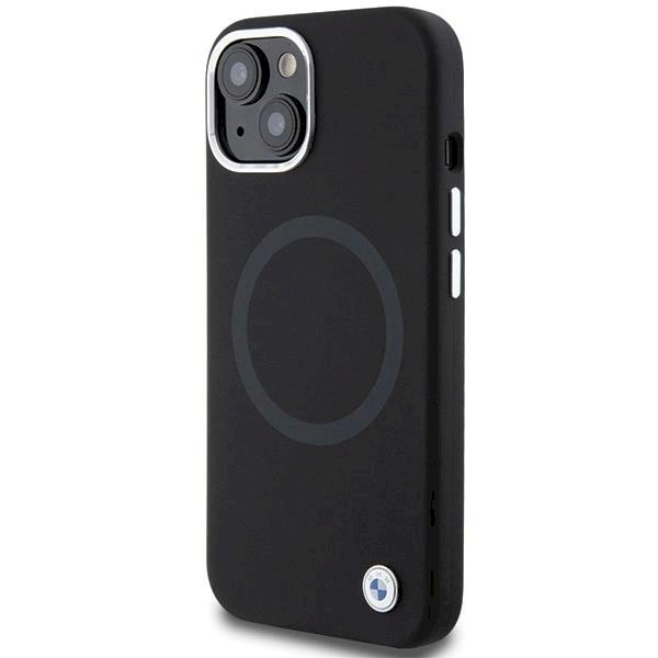 Originalus BMW dėklas Signature Liquid Silicone MagSafe iPhone 15 - Juodas 1 Originalus BMW dėklas Signature Liquid Silicone MagSafe iPhone 15 - Juodas 1
