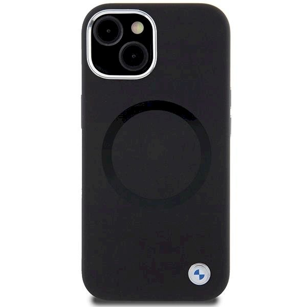 Originalus BMW dėklas Signature Liquid Silicone MagSafe iPhone 15 - Juodas 2 Originalus BMW dėklas Signature Liquid Silicone MagSafe iPhone 15 - Juodas 2