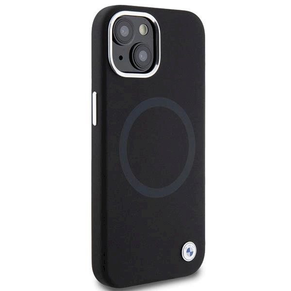 Originalus BMW dėklas Signature Liquid Silicone MagSafe iPhone 15 - Juodas 3 Originalus BMW dėklas Signature Liquid Silicone MagSafe iPhone 15 - Juodas 3