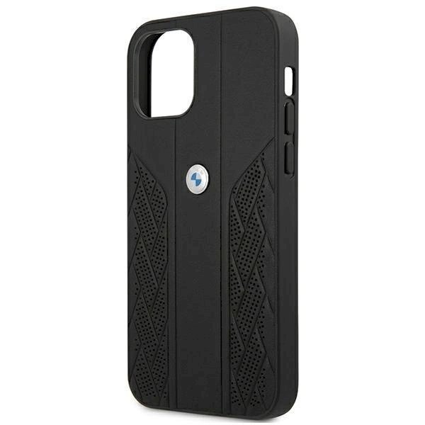 Originalus dėklas BMW BMHCP12LRSPPK iPhone 12 Pro Max 6,7" Juodas hardcase Leather Curve Perforate 5 Originalus dėklas BMW BMHCP12LRSPPK iPhone 12 Pro Max 6,7" Juodas hardcase Leather Curve Perforate 5