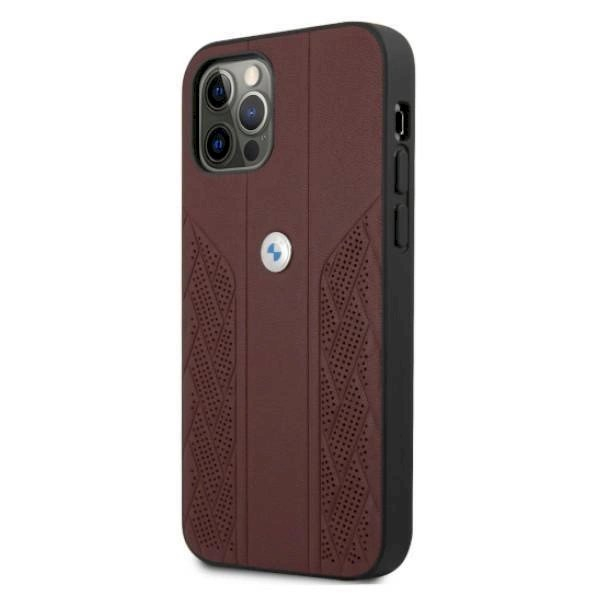 Originalus dėklas BMW BMHCP12MRSPPR iPhone 12/12 Pro 6,1" Raudonas hardcase Leather Curve Perforate 1 Originalus dėklas BMW BMHCP12MRSPPR iPhone 12/12 Pro 6,1" Raudonas hardcase Leather Curve Perforate 1