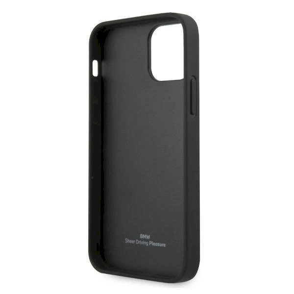 Originalus dėklas BMW BMHCP12MRSPPR iPhone 12/12 Pro 6,1" Raudonas hardcase Leather Curve Perforate 6