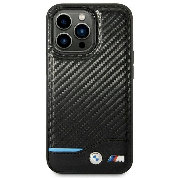 Originalus dėklas BMW BMHCP14L22NBCK iPhone 14 Pro 6.1 Juodas Leather Carbon 2 Originalus dėklas BMW BMHCP14L22NBCK iPhone 14 Pro 6.1 Juodas Leather Carbon 2