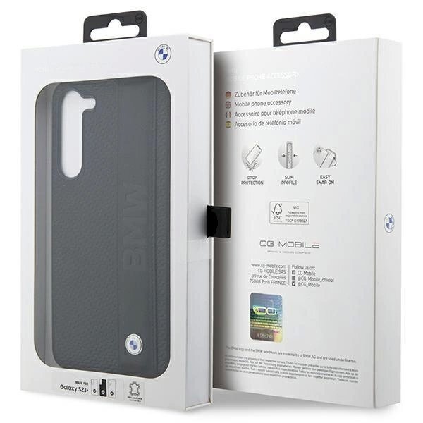 Originalus dėklas BMW BMHCS23M22RDPK S23+ S916 Juodas hardcase Leather Textured & Stripe 7 Originalus dėklas BMW BMHCS23M22RDPK S23+ S916 Juodas hardcase Leather Textured & Stripe 7