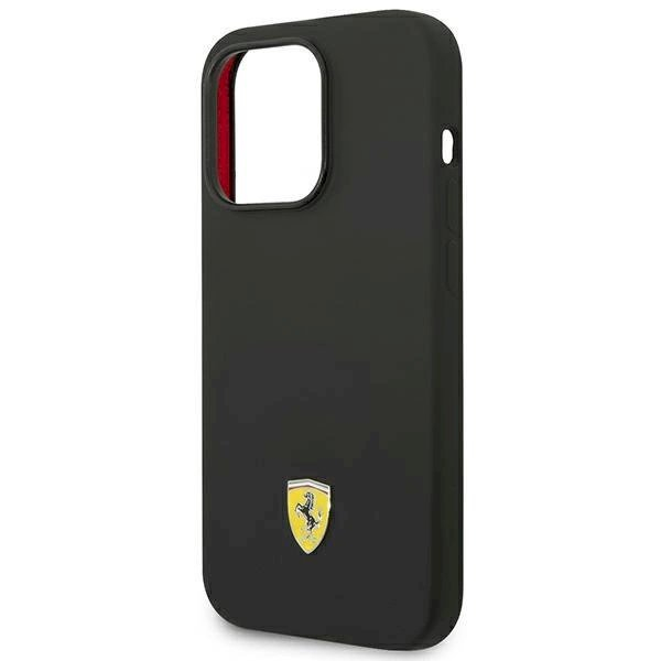 Originalus dėklas Ferrari FEHCP14LSIBBK iPhone 14 Pro 6.1 Juodas hardcase Silikoninis Metal Logo 5 Originalus dėklas Ferrari FEHCP14LSIBBK iPhone 14 Pro 6.1 Juodas hardcase Silikoninis Metal Logo 5