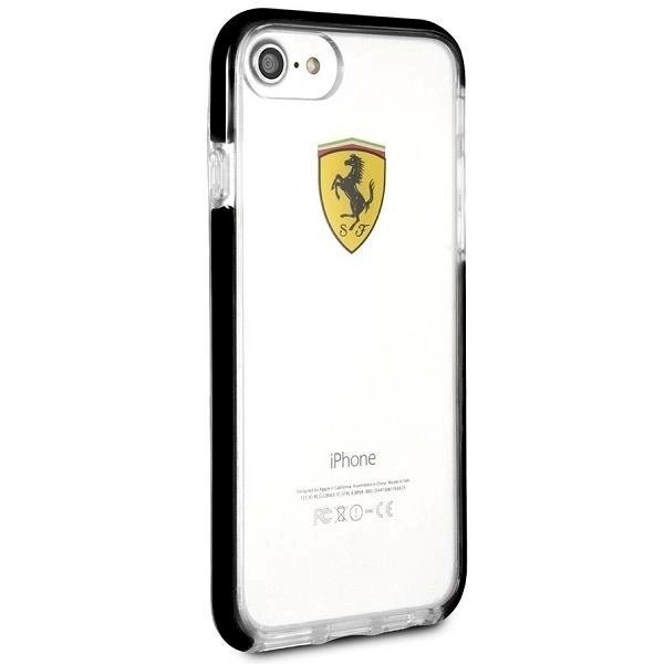 Originalus dėklas Ferrari Hardcase FEGLHCP7BK iPhone 7/8 SE 2020 / SE 2022 Shockproof Permatomas Juodas 4 Originalus dėklas Ferrari Hardcase FEGLHCP7BK iPhone 7/8 SE 2020 / SE 2022 Shockproof Permatomas Juodas 4