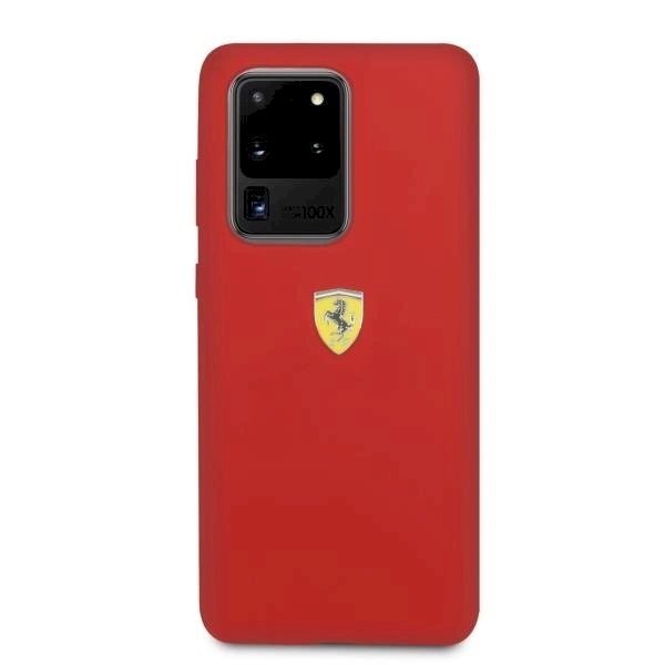 Originalus dėklas Ferrari Hardcase FESSIHCS69RE S20 Ultra G988 Raudonas Silicone 2 Originalus dėklas Ferrari Hardcase FESSIHCS69RE S20 Ultra G988 Raudonas Silicone 2