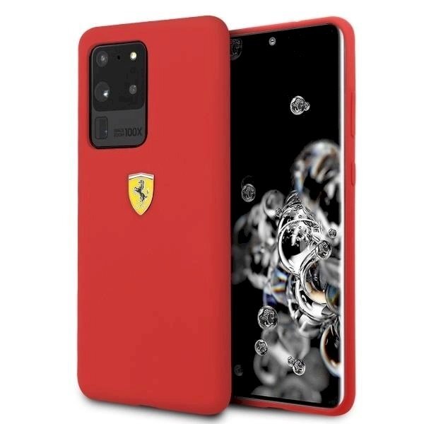 Originalus dėklas Ferrari Hardcase FESSIHCS69RE S20 Ultra G988 Raudonas Silicone Originalus dėklas Ferrari Hardcase FESSIHCS69RE S20 Ultra G988 Raudonas Silicone