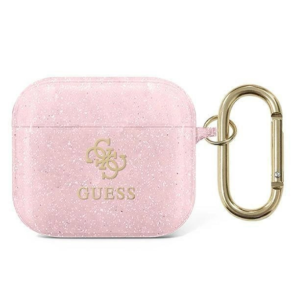 Originalus dėklas Guess GUA3UCG4GP AirPods 3 cover rožinis/rožinis Glitter Collection 2 Originalus dėklas Guess GUA3UCG4GP AirPods 3 cover rožinis/rožinis Glitter Collection 2