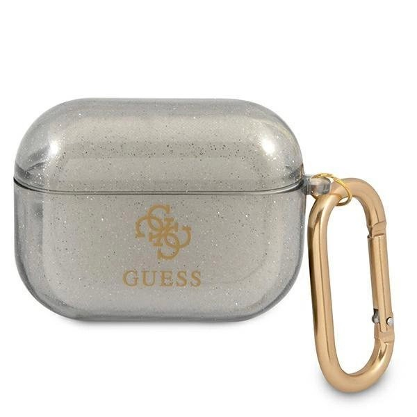 Originalus dėklas Guess GUAPUCG4GK AirPods Pro cover Juodas Glitter Collection Originalus dėklas Guess GUAPUCG4GK AirPods Pro cover Juodas Glitter Collection