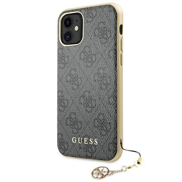 Originalus dėklas Guess GUHCN61GF4GGR iPhone 11 6.1  / Xr pilkos spalvos hard case 4G Charms Collection 1 Originalus dėklas Guess GUHCN61GF4GGR iPhone 11 6.1  / Xr pilkos spalvos hard case 4G Charms Collection 1