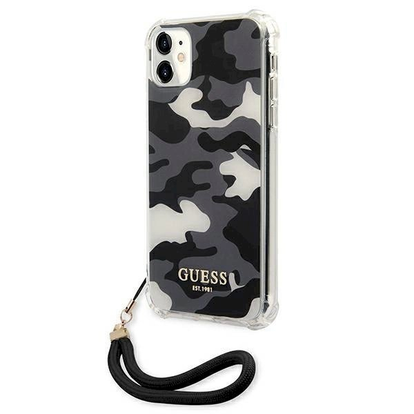 Originalus dėklas Guess GUHCN61KSARBK iPhone 11 6.1  / Xr Juodas hardcase Camo Collection 1 Originalus dėklas Guess GUHCN61KSARBK iPhone 11 6.1  / Xr Juodas hardcase Camo Collection 1