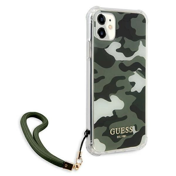Originalus dėklas Guess GUHCN61KSARKA iPhone 11 6.1  / Xr žalias/khaki hardcase Camo Collection 3 Originalus dėklas Guess GUHCN61KSARKA iPhone 11 6.1  / Xr žalias/khaki hardcase Camo Collection 3