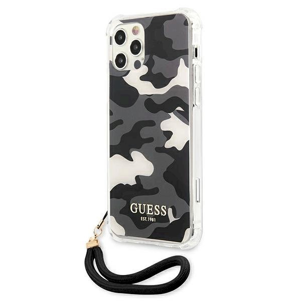 Originalus dėklas Guess GUHCP12LKSARBK iPhone 12 Pro Max 6.7 Juodas hardcase Camo Collection 1 Originalus dėklas Guess GUHCP12LKSARBK iPhone 12 Pro Max 6.7 Juodas hardcase Camo Collection 1