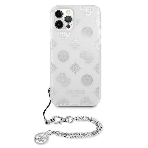Originalus dėklas Guess GUHCP12LKSPESI iPhone 12 Pro Max 6.7 Sidabrinis hardcase Peony Chain Collection 2 Originalus dėklas Guess GUHCP12LKSPESI iPhone 12 Pro Max 6.7 Sidabrinis hardcase Peony Chain Collection 2