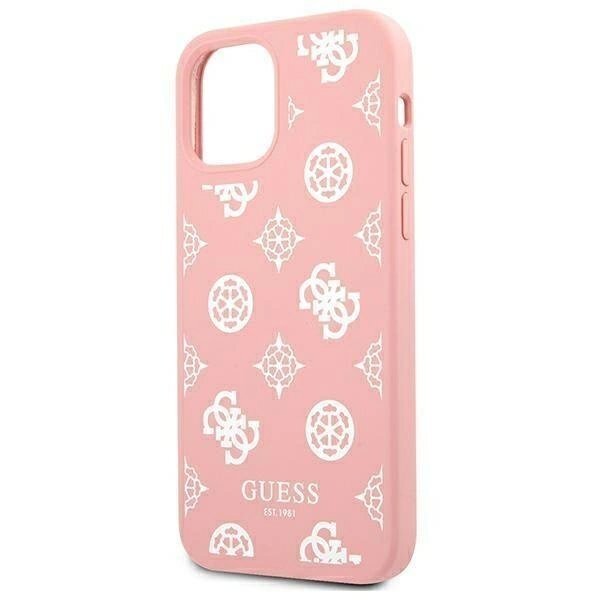 Originalus dėklas Guess GUHCP12LLSPEWPI iPhone 12 Pro Max 6.7  rožinis/rožinis hard case Peony Collection 5