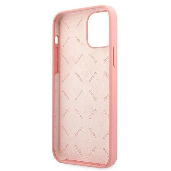 Originalus dėklas Guess GUHCP12LLSPEWPI iPhone 12 Pro Max 6.7 rožinis/rožinis hard case Peony Collection 6 Originalus dėklas Guess GUHCP12LLSPEWPI iPhone 12 Pro Max 6.7 rožinis/rožinis hard case Peony Collection 6