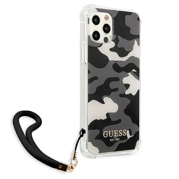 Originalus dėklas Guess GUHCP12MKSARBK iPhone 12/12 Pro 6.1  Juodas hardcase Camo Collection 2 Originalus dėklas Guess GUHCP12MKSARBK iPhone 12/12 Pro 6.1  Juodas hardcase Camo Collection 2
