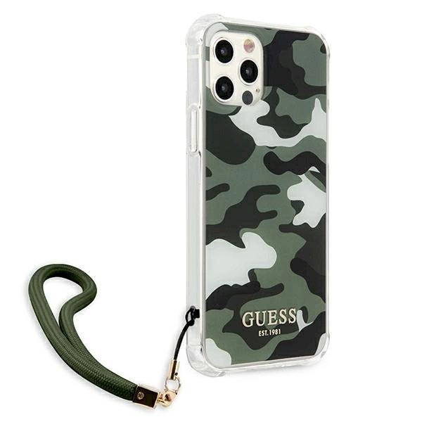 Originalus dėklas Guess GUHCP12MKSARKA iPhone 12/12 Pro 6.1  žalias/khaki hardcase Camo Collection 3 Originalus dėklas Guess GUHCP12MKSARKA iPhone 12/12 Pro 6.1  žalias/khaki hardcase Camo Collection 3