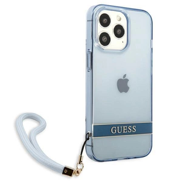 Originalus dėklas Guess GUHCP13LHTSGSB iPhone 13 Pro / 13 6,1 Mėlynas / Mėlynas hardcase Translucent Stap 3 Originalus dėklas Guess GUHCP13LHTSGSB iPhone 13 Pro / 13 6,1 Mėlynas / Mėlynas hardcase Translucent Stap 3