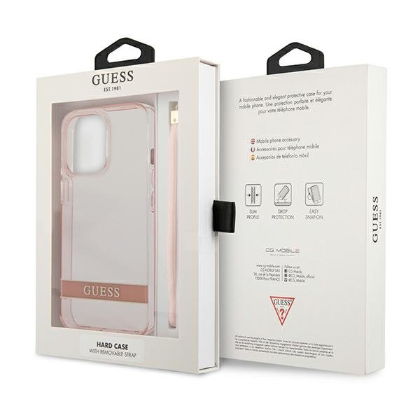 Originalus dėklas Guess GUHCP13LHTSGSP iPhone 13 Pro rožinis 6 Originalus dėklas Guess GUHCP13LHTSGSP iPhone 13 Pro rožinis 6