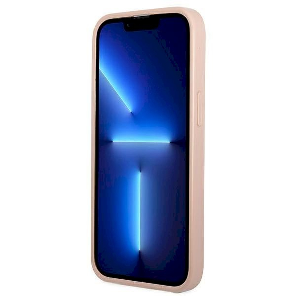 Originalus dėklas Guess GUHCP13MPSATPP iPhone 13 6.1 rožinis / rožinis hardcase SaffianoTriangle Logo Cardslot 4 Originalus dėklas Guess GUHCP13MPSATPP iPhone 13 6.1 rožinis / rožinis hardcase SaffianoTriangle Logo Cardslot 4