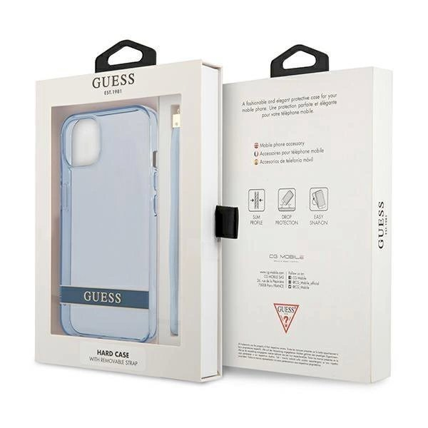 Originalus dėklas Guess GUHCP13SHTSGSB iPhone 13 mini 5,4 Mėlynas / Mėlynas hardcase Translucent Stap 7 Originalus dėklas Guess GUHCP13SHTSGSB iPhone 13 mini 5,4 Mėlynas / Mėlynas hardcase Translucent Stap 7