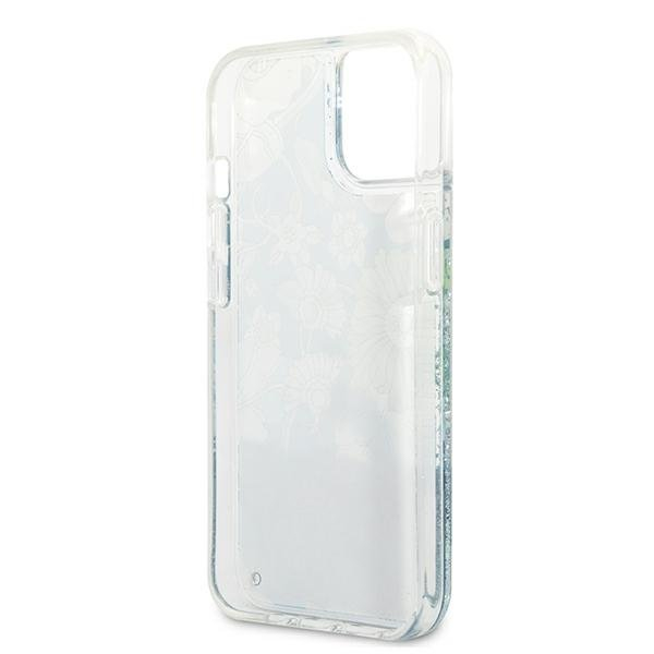 Originalus dėklas Guess GUHCP13SLFLSN iPhone 13 mini Flower Liquid Glitter 7 Originalus dėklas Guess GUHCP13SLFLSN iPhone 13 mini Flower Liquid Glitter 7
