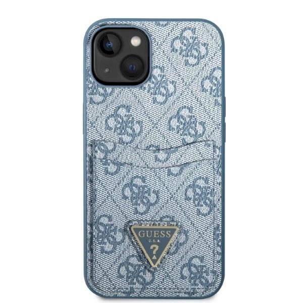 Originalus dėklas Guess GUHCP13SP4TPB iPhone 13 mini 5.4 Mėlynas/Mėlynas hardcase 4G Triangle Logo Cardslot 2 Originalus dėklas Guess GUHCP13SP4TPB iPhone 13 mini 5.4 Mėlynas/Mėlynas hardcase 4G Triangle Logo Cardslot 2