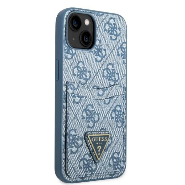 Originalus dėklas Guess GUHCP13SP4TPB iPhone 13 mini 5.4 Mėlynas/Mėlynas hardcase 4G Triangle Logo Cardslot 3 Originalus dėklas Guess GUHCP13SP4TPB iPhone 13 mini 5.4 Mėlynas/Mėlynas hardcase 4G Triangle Logo Cardslot 3
