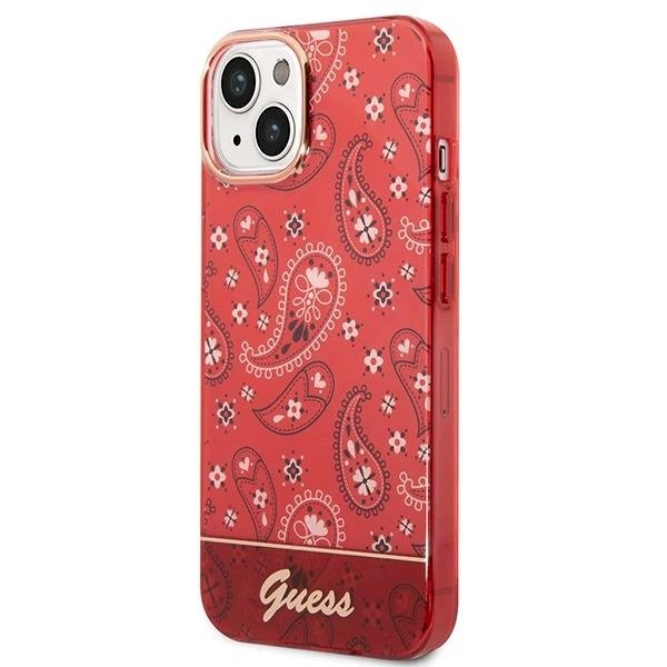 Originalus dėklas Guess GUHCP14MHGBNHR iPhone 14 Plus 6.7 Raudonas hardcase Bandana Paisley 1 Originalus dėklas Guess GUHCP14MHGBNHR iPhone 14 Plus 6.7 Raudonas hardcase Bandana Paisley 1