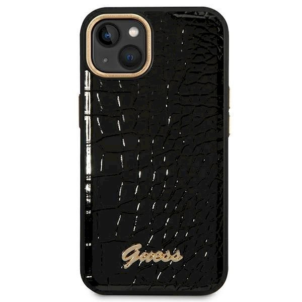 Originalus dėklas Guess GUHCP14MHGCRHK iPhone 14 Plus 6.7 Juodas hardcase Croco Collection 2 Originalus dėklas Guess GUHCP14MHGCRHK iPhone 14 Plus 6.7 Juodas hardcase Croco Collection 2