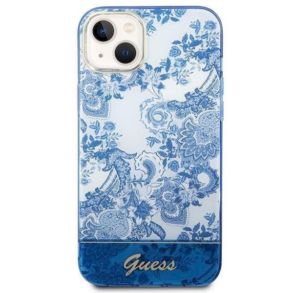 Originalus dėklas Guess GUHCP14MHGPLHB iPhone 14 Plus 6.7 Mėlynas/Mėlynas hardcase Porcelain Collection 2 Originalus dėklas Guess GUHCP14MHGPLHB iPhone 14 Plus 6.7 Mėlynas/Mėlynas hardcase Porcelain Collection 2