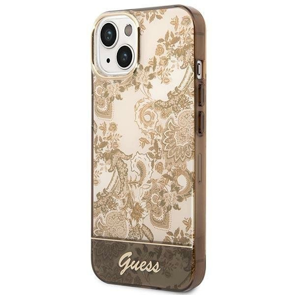 Originalus dėklas Guess GUHCP14MHGPLHC iPhone 14 Plus 6.7 ocher hardcase Porcelain Collection 1 Originalus dėklas Guess GUHCP14MHGPLHC iPhone 14 Plus 6.7 ocher hardcase Porcelain Collection 1