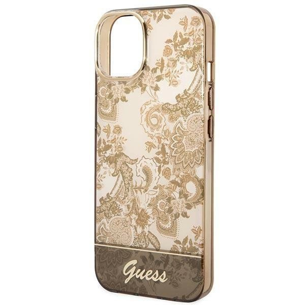 Originalus dėklas Guess GUHCP14MHGPLHC iPhone 14 Plus 6.7 ocher hardcase Porcelain Collection 5 Originalus dėklas Guess GUHCP14MHGPLHC iPhone 14 Plus 6.7 ocher hardcase Porcelain Collection 5