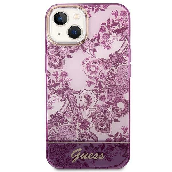 Originalus dėklas Guess GUHCP14MHGPLHF iPhone 14 Plus 6.7  Rožinis hardcase Porcelain Collection 2